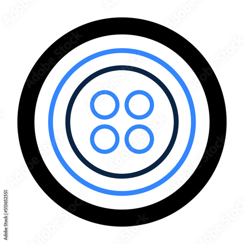 Accessories or clothes button icon