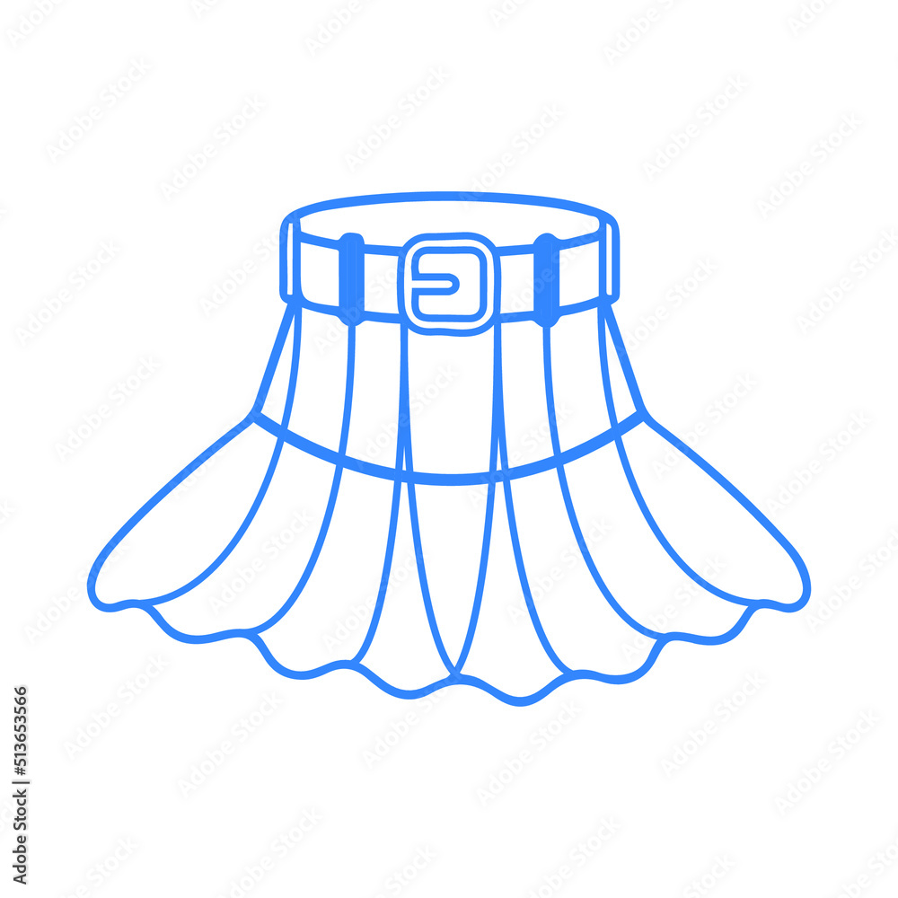 Circular mini skirt fashion icon Circular mini skirt fashion icon