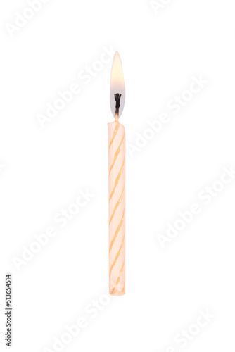 birthday candle isolated on white background