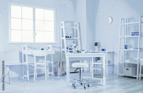 Blurred view of modern medical laboratory