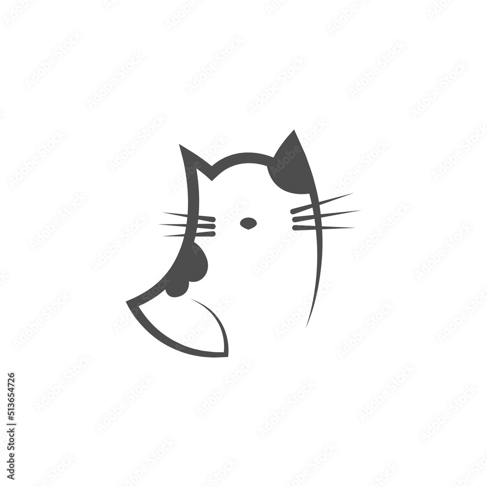 Cat logo icon illustration Cat logo icon illustration
