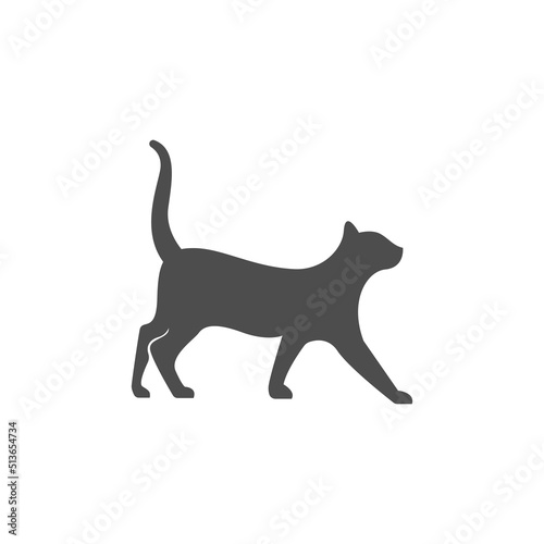 Cat logo icon illustration