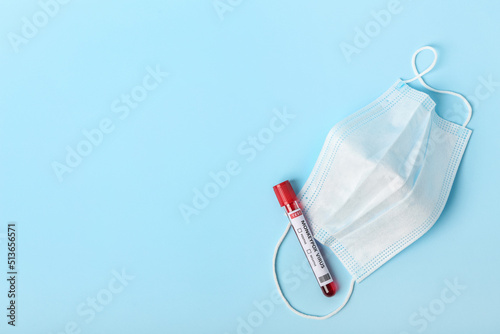 Blood sample with medical m...