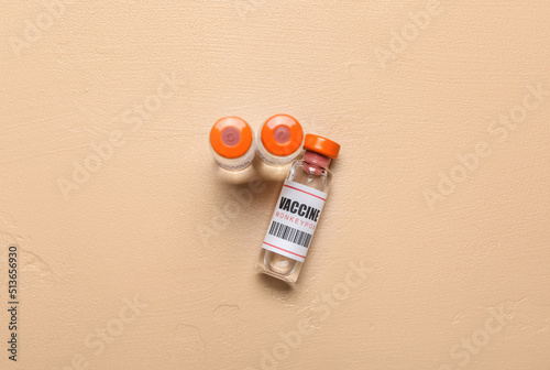Ampules of monkeypox vaccin...