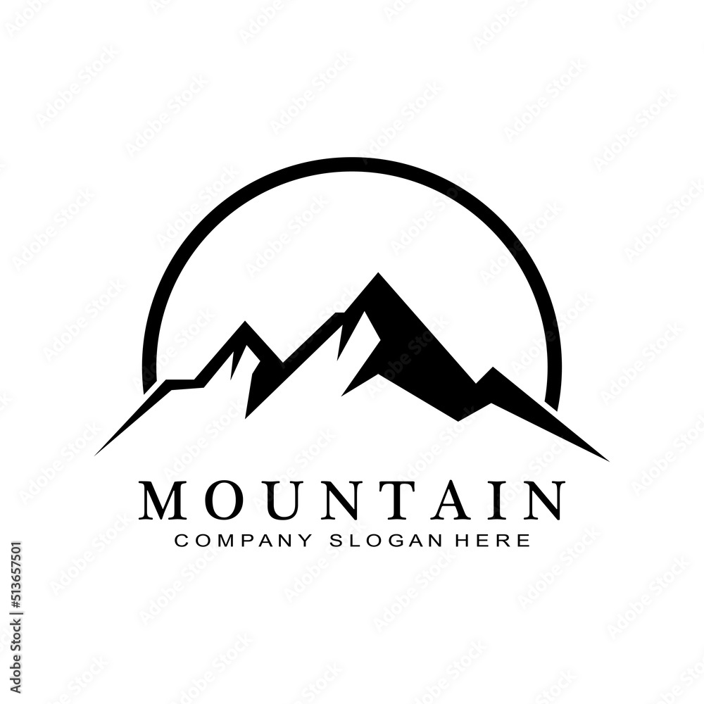 Minimalist Landscape Mountain logo design inspiration Minimalist Landscape Mountain logo design inspiration