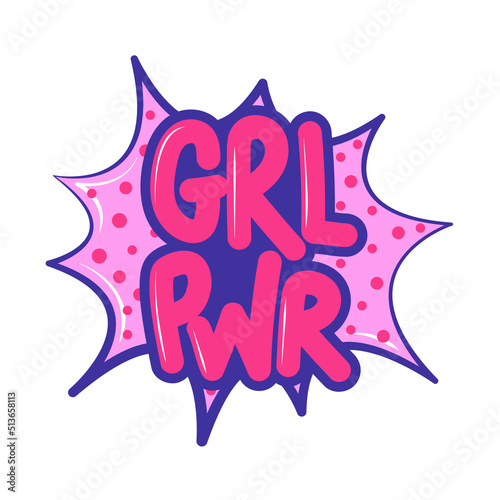 girl power comic style