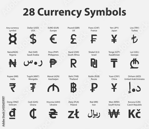 Set Crypto Vector Icon Illustration. Collection of Crypto currency blockchain flat logo