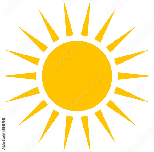 Sun icon set clipart design illustration