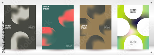 Vector Gradient Colorful Cover. Holographic Abstract Background Poster Design Template.