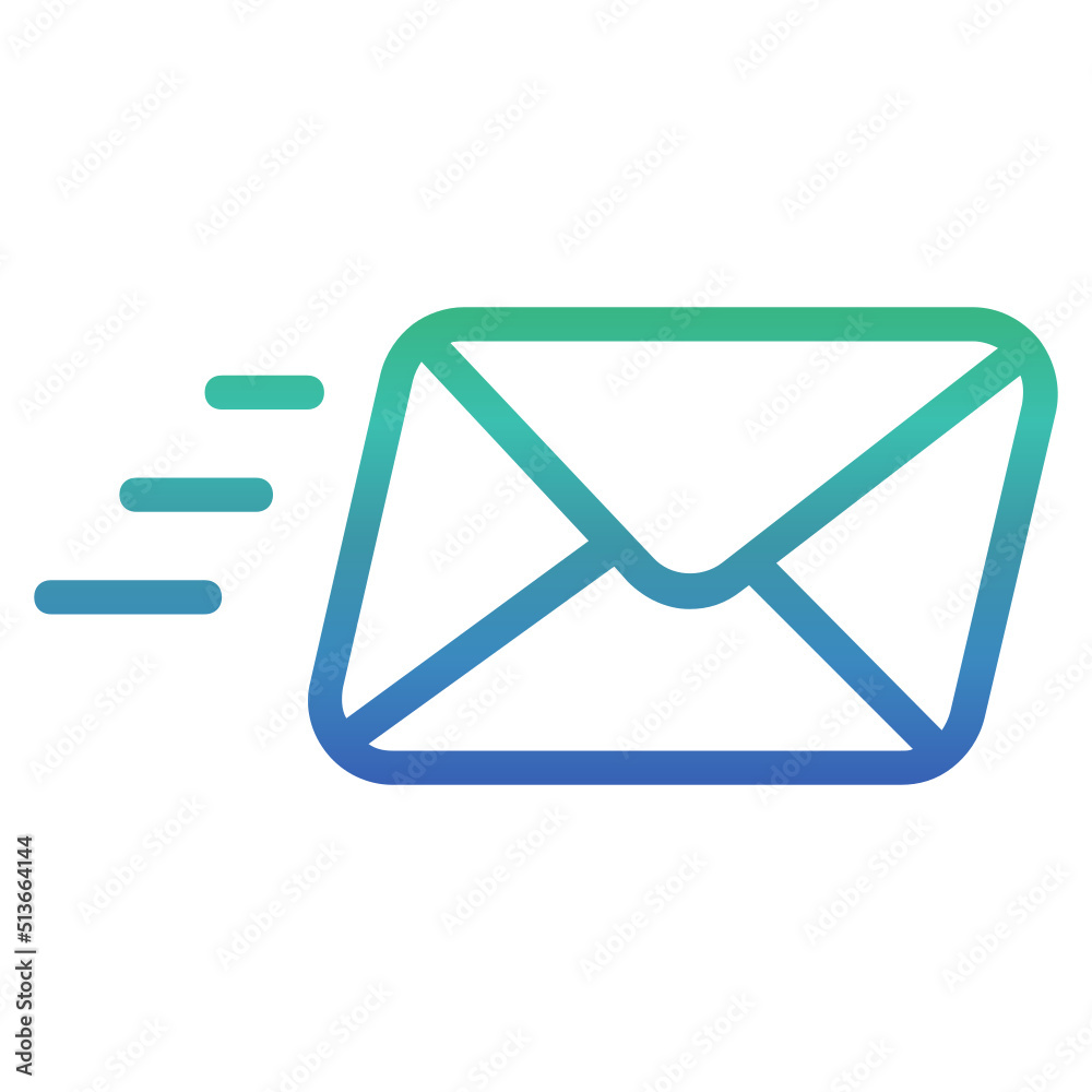Send mail , Postal Service gradient icon. Send mail , Postal Service gradient icon.