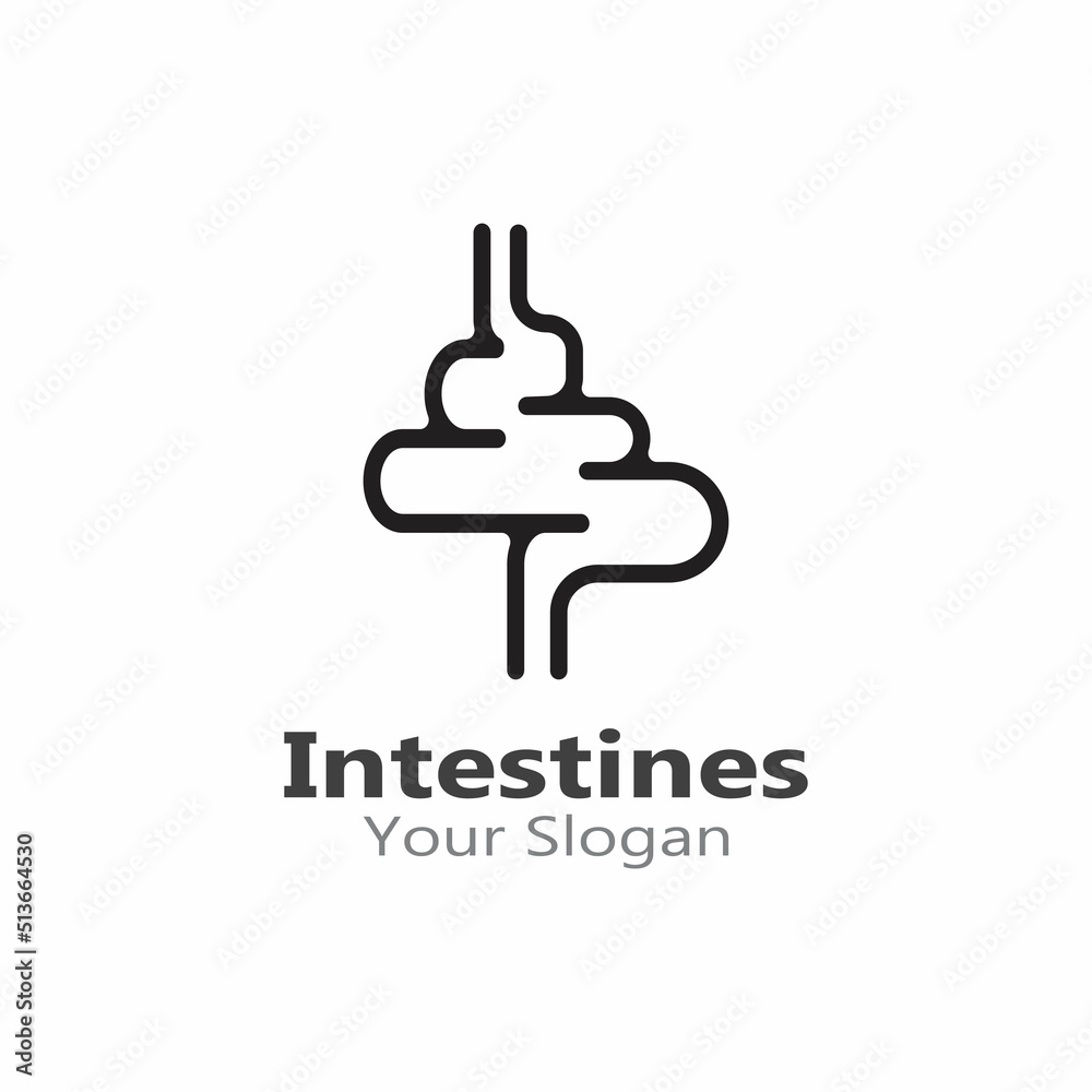 Intestine human Logo Collections digestion Organ medical Intestine human Logo Collections digestion Organ medical