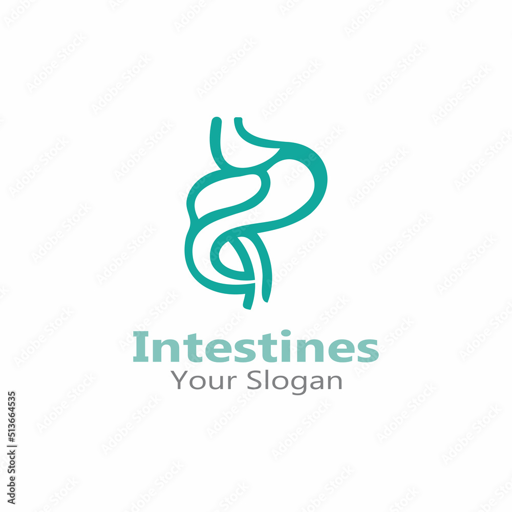 Intestine human Logo Collections digestion Organ medical Intestine human Logo Collections digestion Organ medical