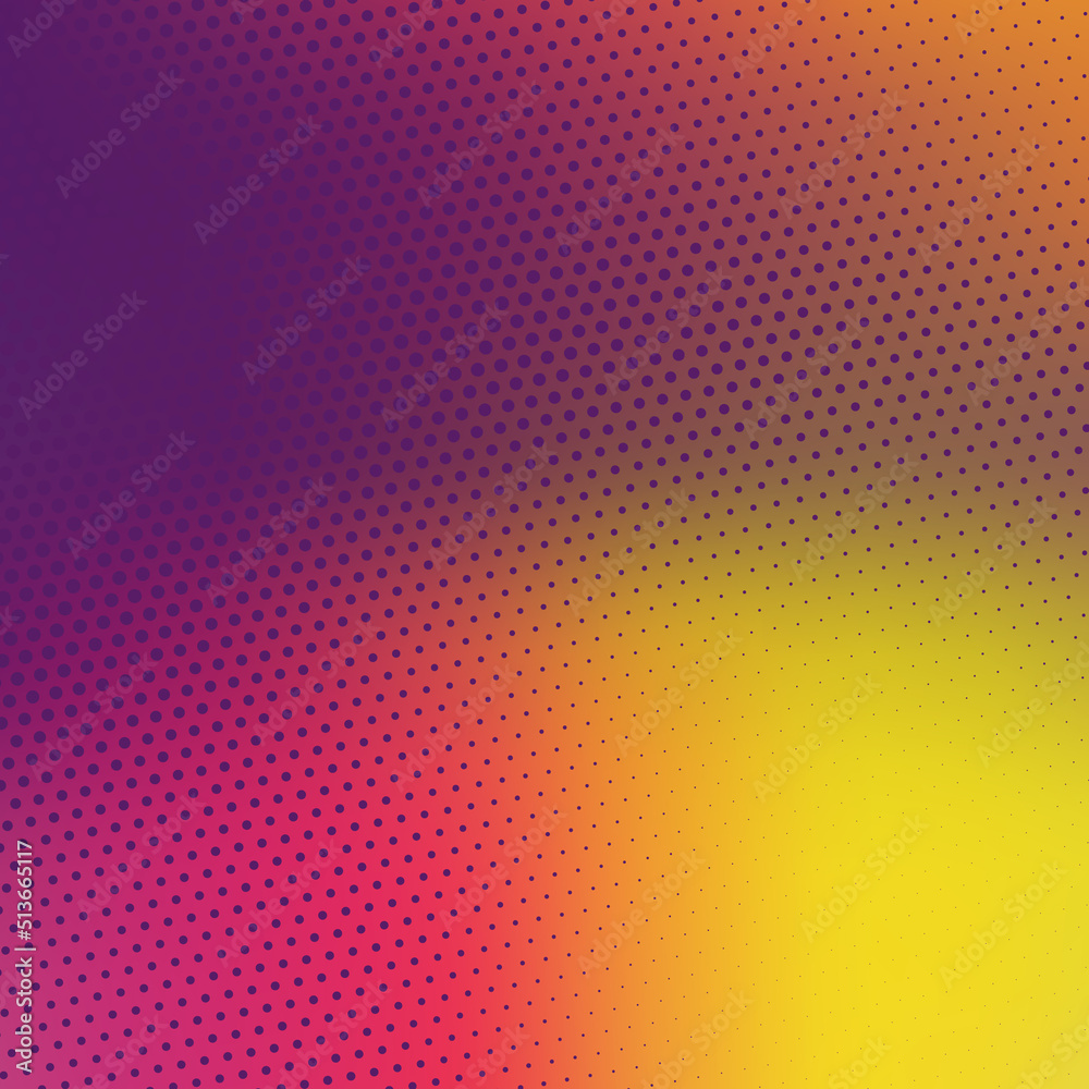 Abstract Modern Background with Halftone and Rainbow Gradient Color