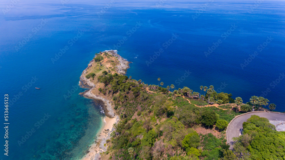 Promthep Cape is one of the most photographed locations in Phuket. Phromthep cape viewpoint at blue sea sky in Phuket, Thailand. Promthep Cape is one of the most photographed locations in Phuket. Phromthep cape viewpoint at blue sea sky in Phuket, Thailand.