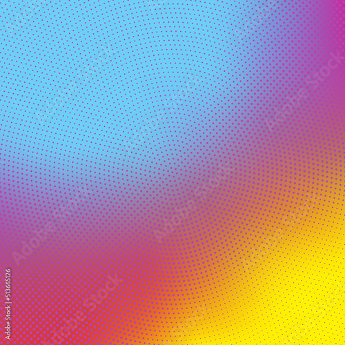 Abstract Modern Background with Halftone and Rainbow Gradient Color