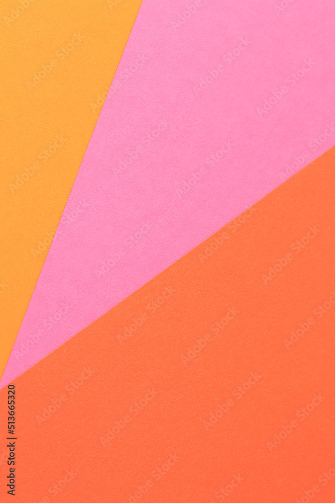 modern orange, yellow and pink paper background