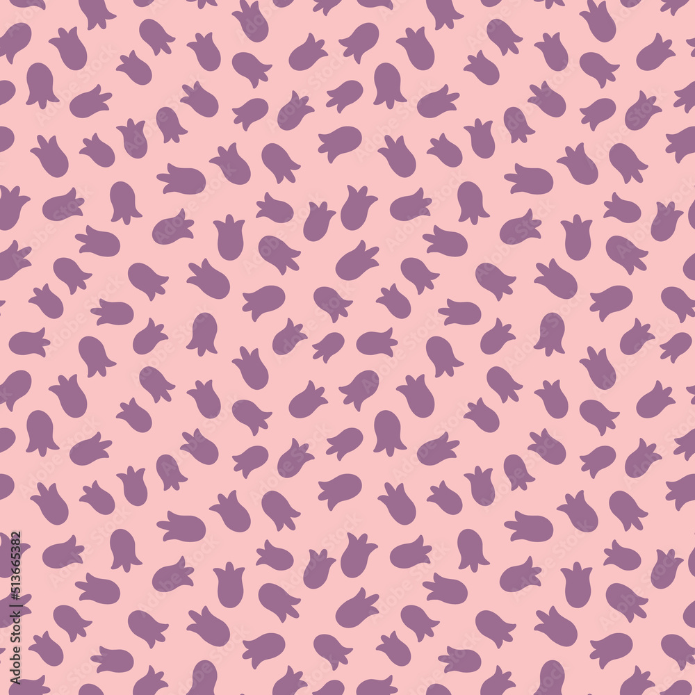 Abstract seamless pattern. Simple organic shapes