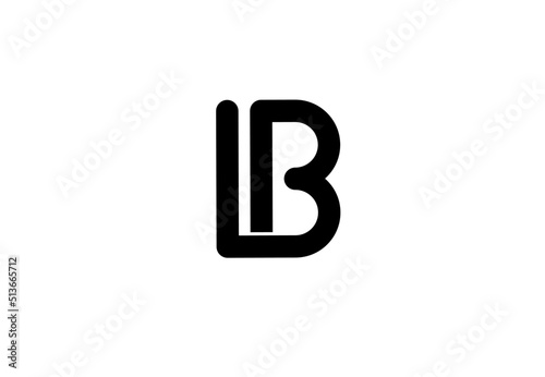 lb bl l b initial letter logo photo