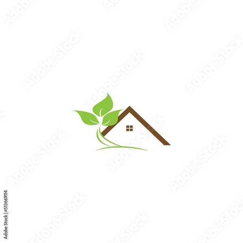 natural green house vector illustration design