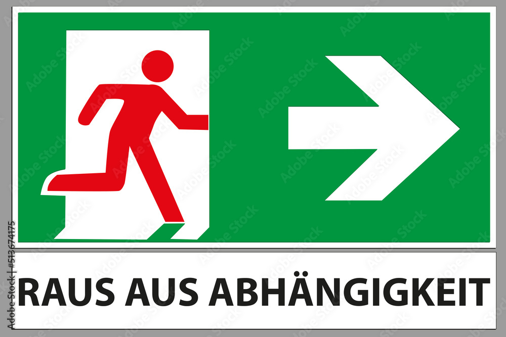 Raus Fluchtweg