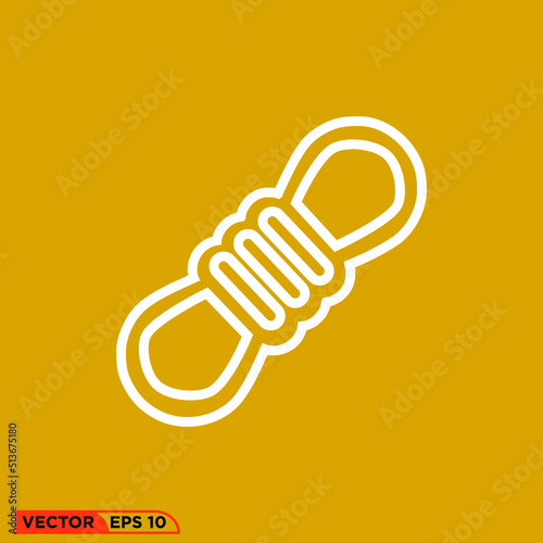 Icon vector graphic of knitting rope