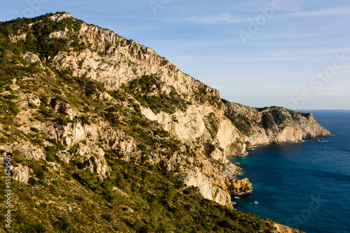 Puig de Llentrisca (414mts) y Cabo Llentrisca.Sant Josep de Talaia.Ibiza.Balearic islands.Spain.