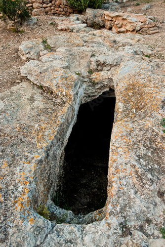 Pblado punico/romano Ses Païsses de Cala D Hort, siglos V a II antes de Cristo.Ibiza.Balearic islands.Spain.