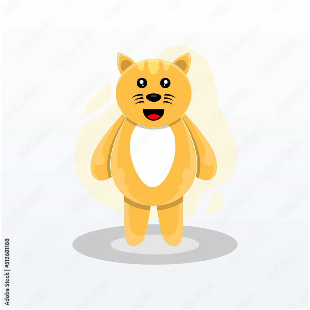 Cute cat illustration cartoon design Cute cat illustration cartoon design