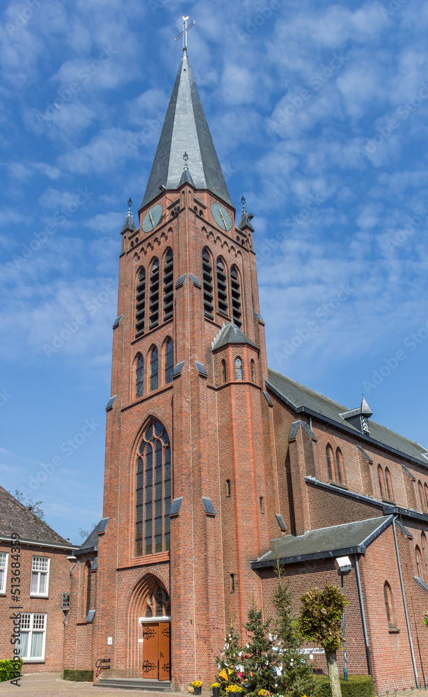 Historic church in the center of Nijverdal, Netherlands
