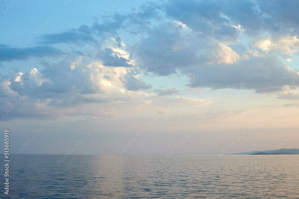 Clouds under the sea near Greece ilands