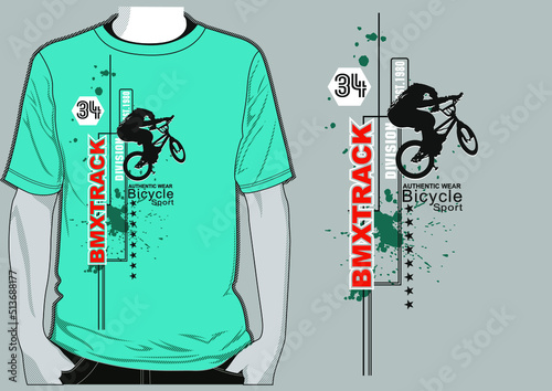 Young man t-shirt design for printing