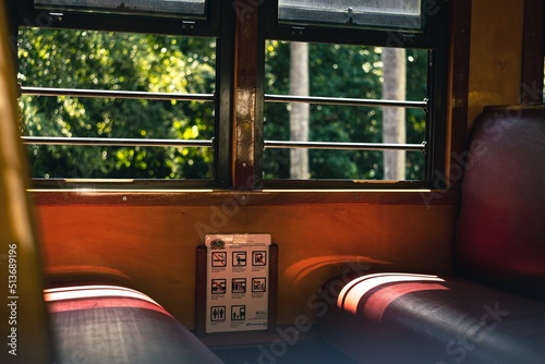 Train carriage interior 