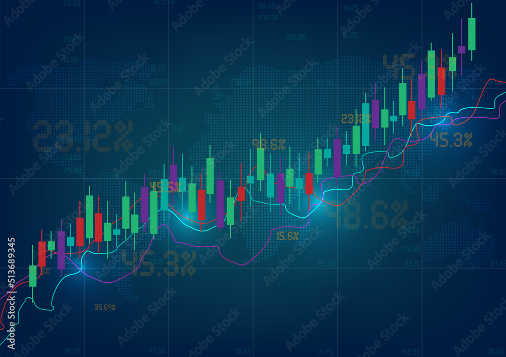 concept background image stock volatility business graph