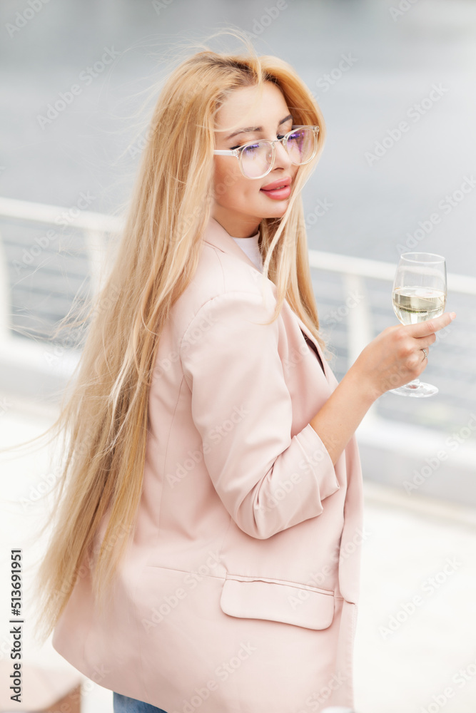 woman with glass of wine woman with glass of wine