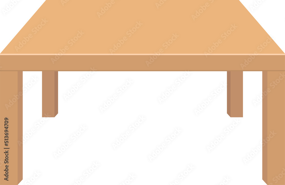 Wooden table clipart design illustration Stock Illustration Adobe Stock