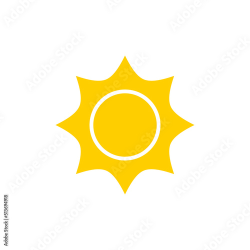 Summer sun vector icon