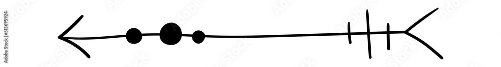 Hand Drawn Decorative Arrow. Vector illustration Hand Drawn Decorative Arrow. Vector illustration