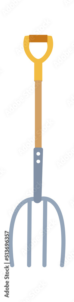 Pitchfork gardening tool. Vector illustration Pitchfork gardening tool. Vector illustration