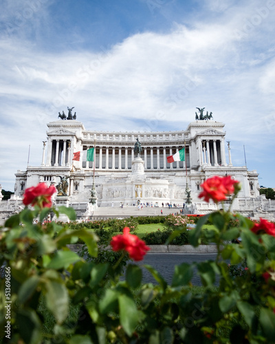 Monumento Nazionale a Vittorio Emanuele II, Rome, Italy. The Rome landmark known in English as the Victor Emmanuel II National Monument.