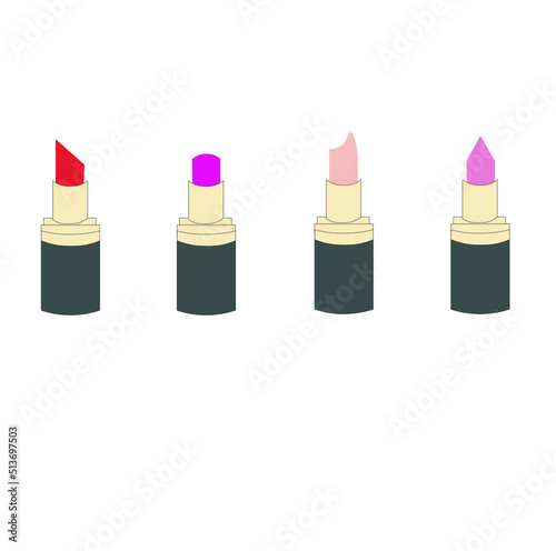 set of lipsticks