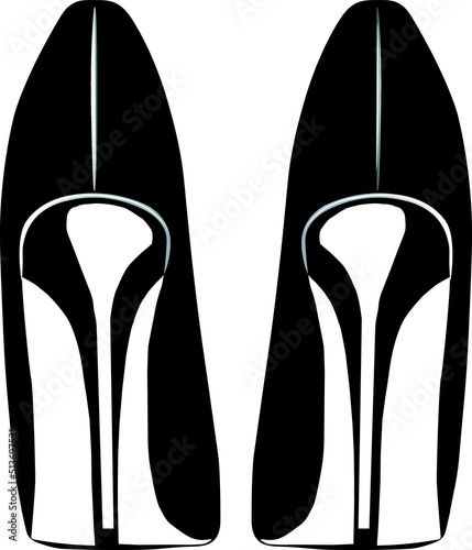 black heels