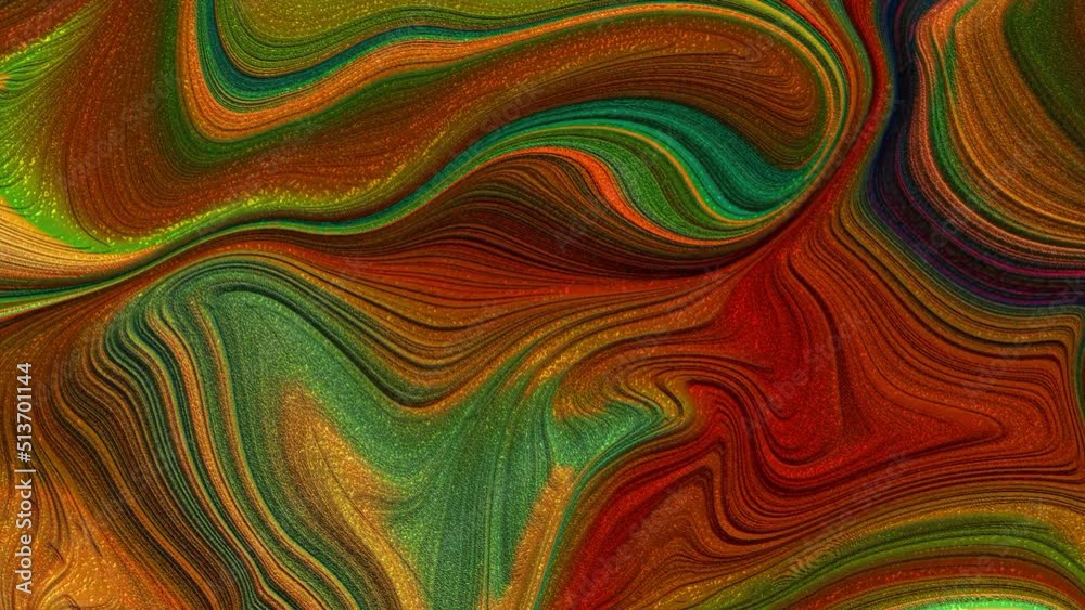 Fluid art painting video. Abstract acrylic texture with flowing effect. Liquid marble texture. Detailed background motion with green, orange and blue overflowing colors. 4K loop animation background Fluid art painting video. Abstract acrylic texture with flowing effect. Liquid marble texture. Detailed background motion with green, orange and blue overflowing colors. 4K loop animation background