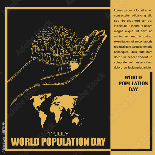 World Population Day, Poster and Banner, 11 July