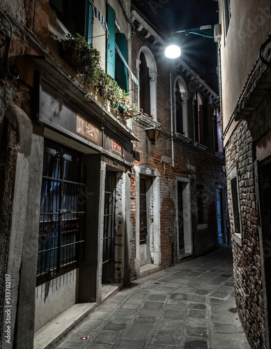 Venice by night, Italy