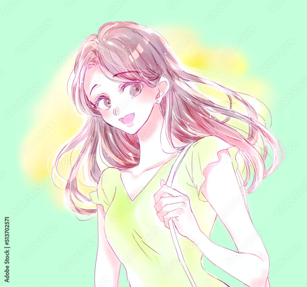 輝く女性のイメージ