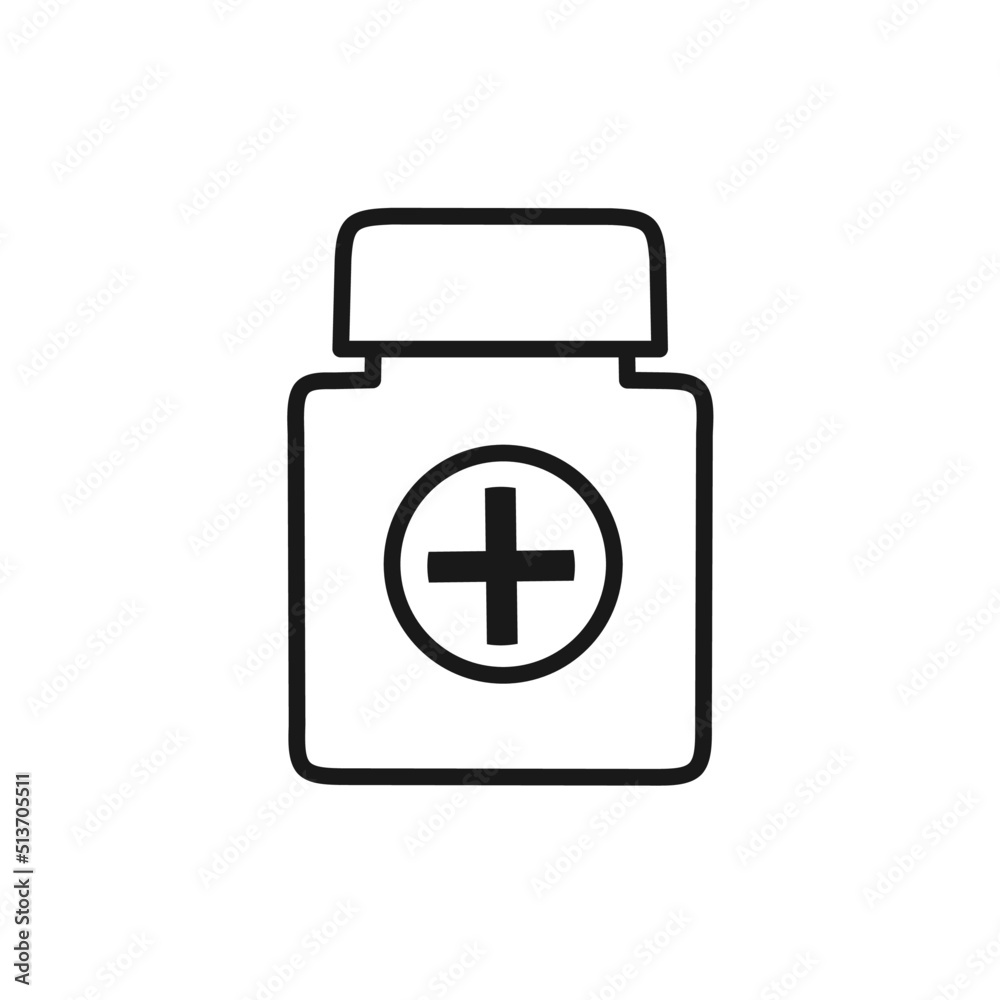 medicine bottle or capsule icon with trendy design medicine bottle or capsule icon with trendy design