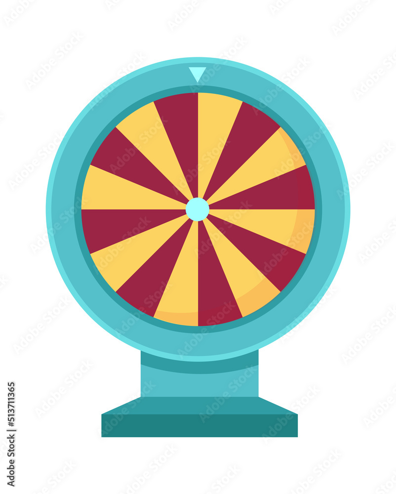 Lucky spinning roulette. Vector illustration Lucky spinning roulette. Vector illustration
