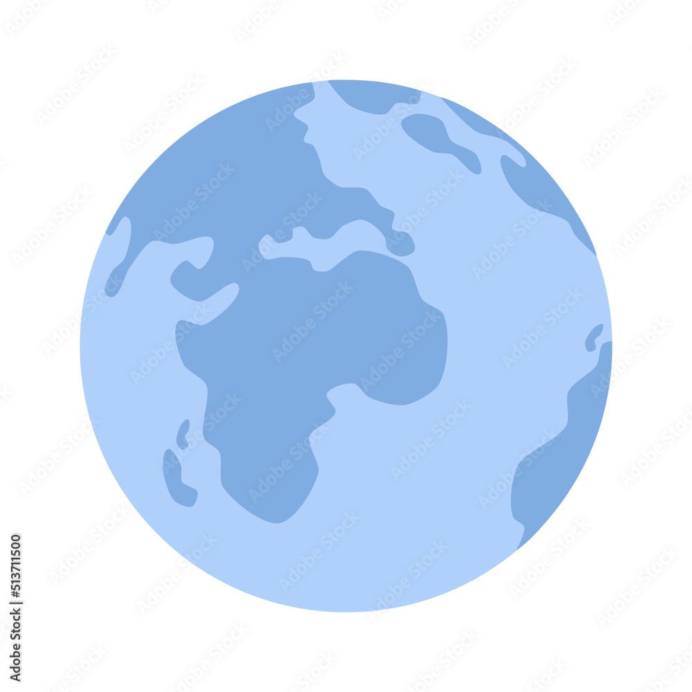 Planet Earth globe. Vector illustration