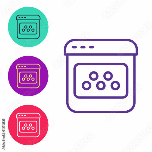 Set line Taxi mobile app icon isolated on white background. Mobile application taxi. Set icons colorful. Vector
