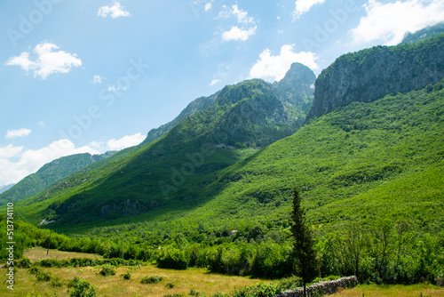 Scenic nature view of Albanian nature. Alpin environment background, traveling concept © 682A_IA
